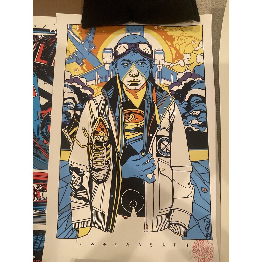 Tyler Stout Poster Radiation Burns Innerneath Mondo Signed AP Poster